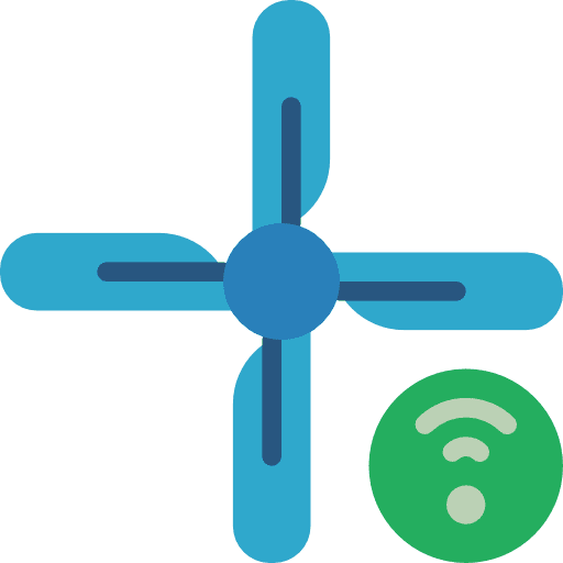 Air conditioner technology furniture and household heating icon