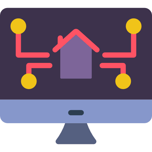 Home real estate electronics home icon