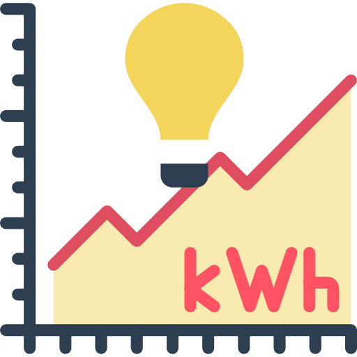 Chart bars chart architecture and city lightbulb icon