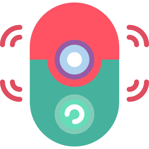 Doorbell camera view security icon