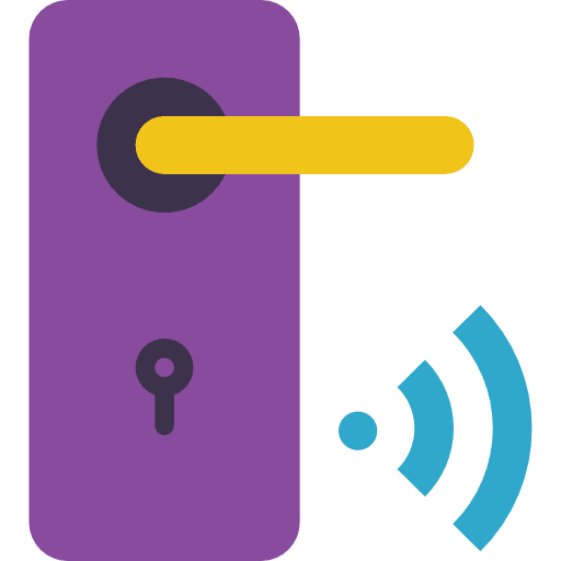 Handle wifi keyhole door handle icon
