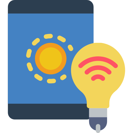Mobile technology cellphone remote control icon