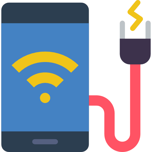 Mobile phone electronics cellphone architecture and city icon