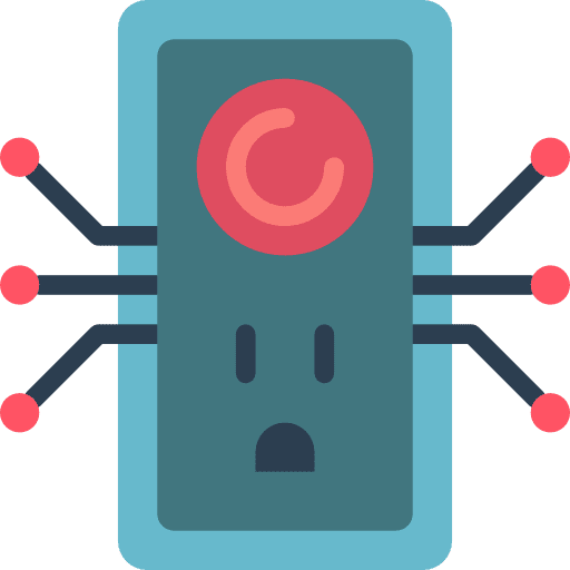 Plug electronics technological architecture and city icon