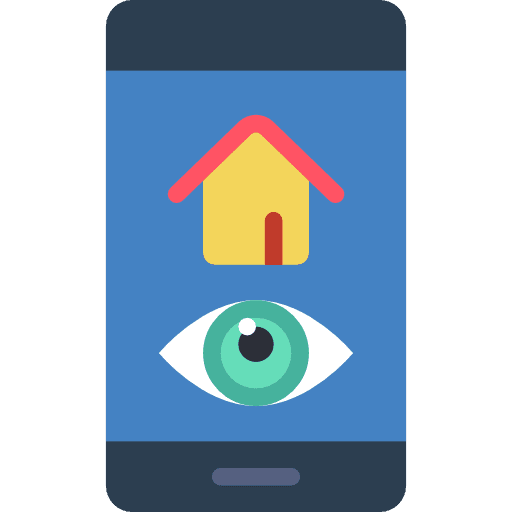 Smart home communications technology cellphone icon