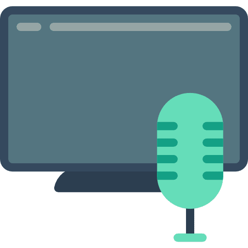 Voice control electronics condenser microphone microphone icon