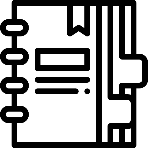 Agenda address book agenda business icon