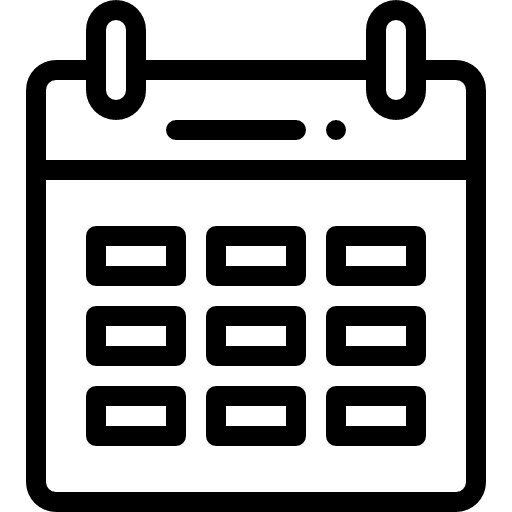 Calendar calendars time and date schedule icon