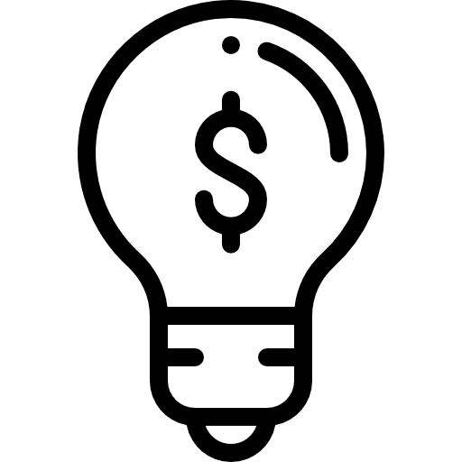 Idea dollar sign dollar idea icon