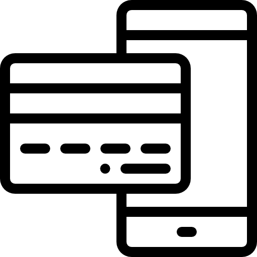 Payment method dollar cellphone mobile phone icon