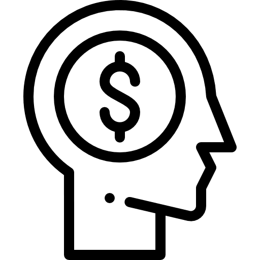 Head dollar man coin icon