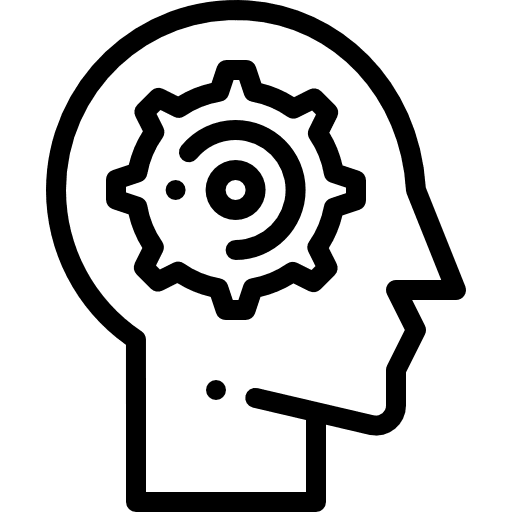 Management management thinking user icon