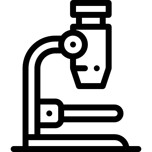 Microscope education medical observation icon