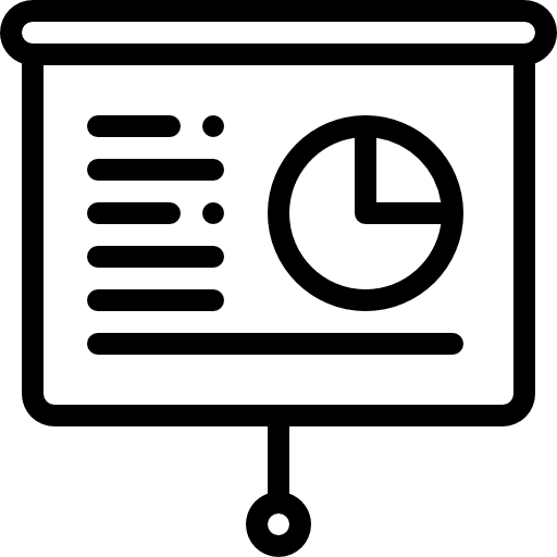 Presentation presentation business and finance graphic icon