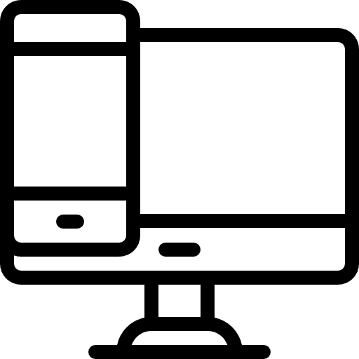 Responsive screen smartphone devices icon