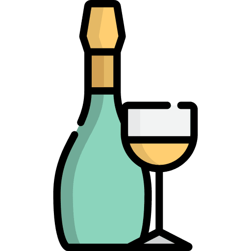 Champagne sports and competition celebration food icon