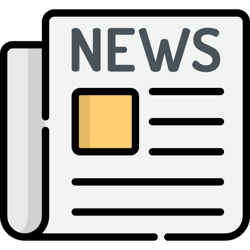 Newspaper interface journal news icon