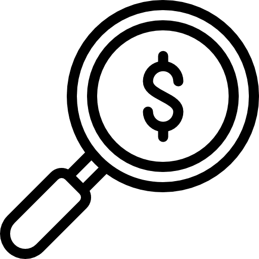 Search loupe tools and utensils zoom icon