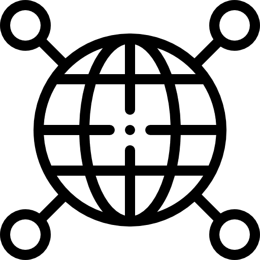 Worldwide worldwide earth grid internet icon