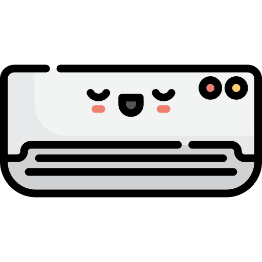 Air conditioner heating technology refreshing icon