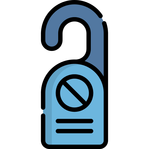 Door hanger sign hanger travel icon