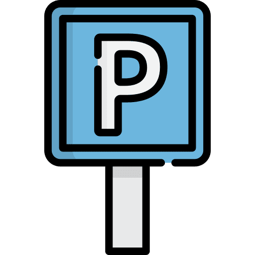 Parking sign automobile garage parking icon