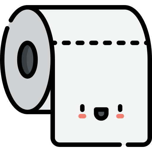 Toilet paper toilet paper tools and utensils cleaning icon