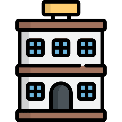 Hotel resort holidays home icon