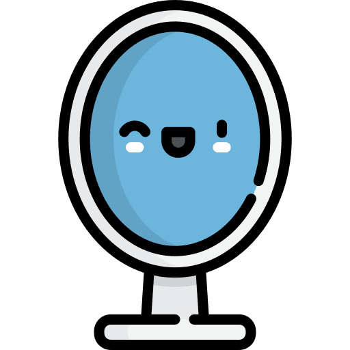 Mirror mirror grooming beauty salon icon