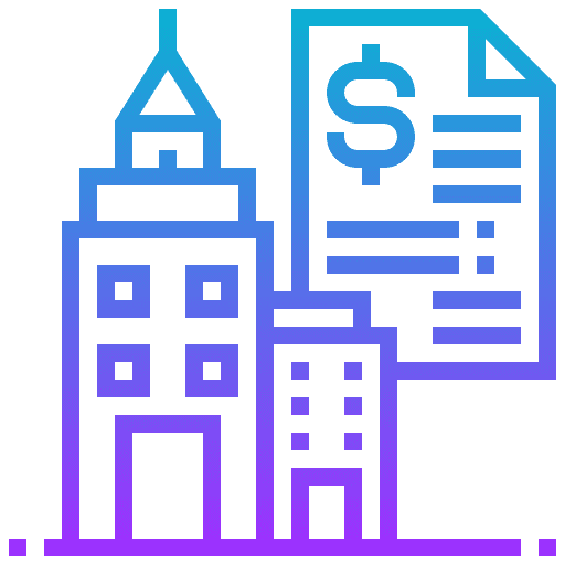 Goverment municipal money dollar symbol icon
