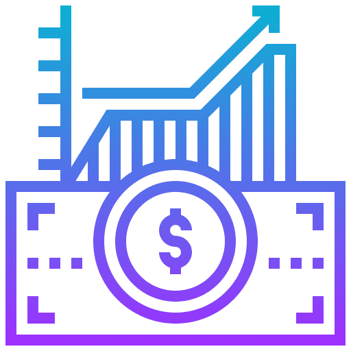 Capital dollars arrows business and finance icon