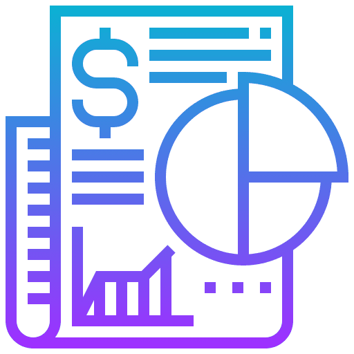 Investment stats investment file icon