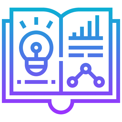 Learning document manual data icon