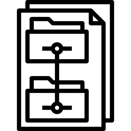 Folders documents file interface icon