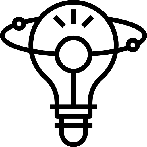 Light bulb electricity idea creative icon