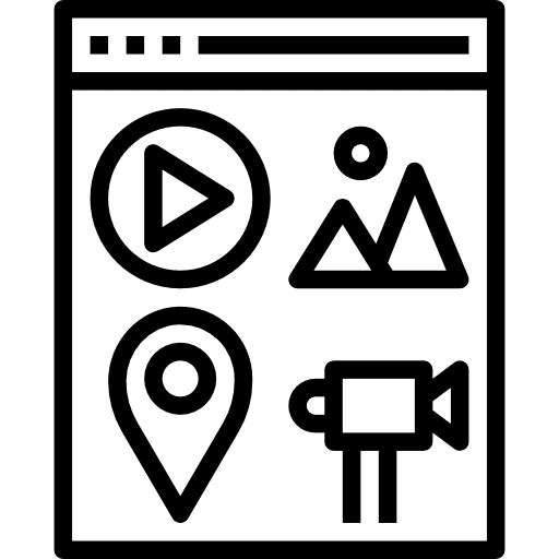 Content multimedia gallery ui icon