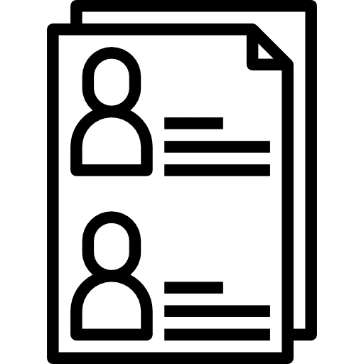 Contract pencil contract document icon