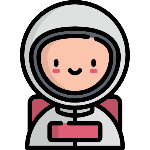 Astronaut character costume user icon