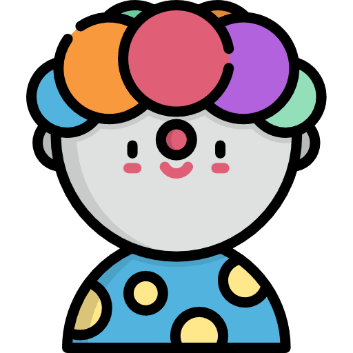 Clown party user halloween icon