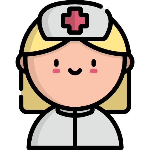 Nurse profile costume nurse icon
