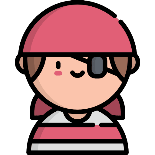 Pirate character party costume icon
