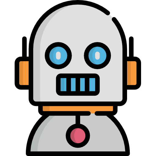Robot costume user profile icon