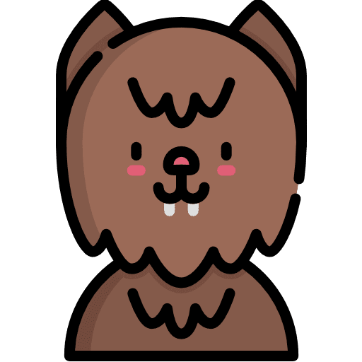 Werewolf fright costume halloween icon