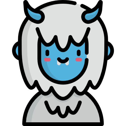 Yeti fairy tale user costume icon