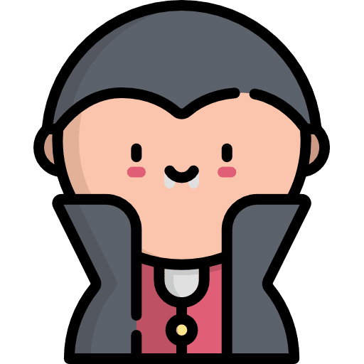 Dracula horror fright fear icon