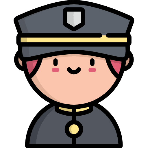 Police officer avatar profile user icon