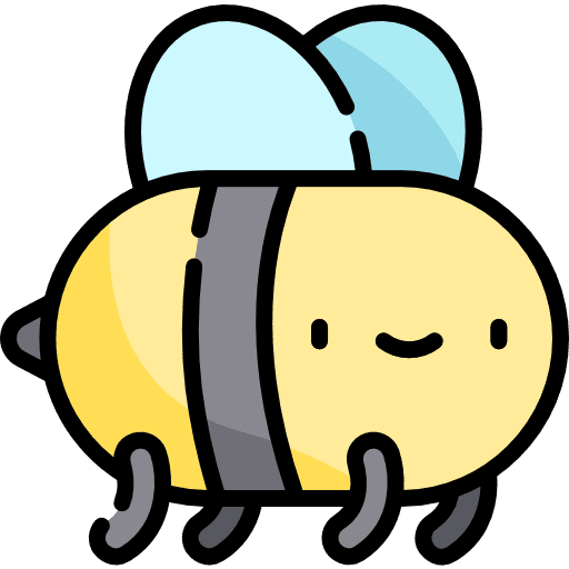 Bee honey nature fly icon