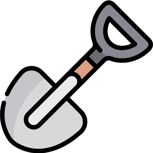 Shovel construction improvement home repair icon