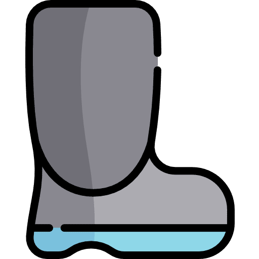 Boot footwear rainy water icon