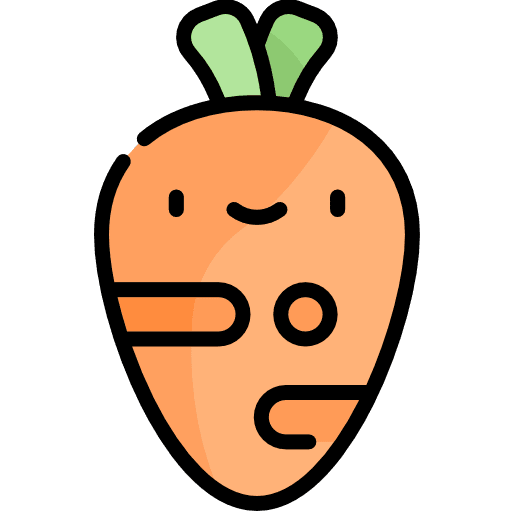Carrot healthy food food and restaurant food icon
